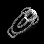 Small Sissy Chastity Device For Imitation Female Trainer In Two Sizes 3D Lightweight Resin Chasity Lock Male/Cock Cage Sm Bondage Clip Sex Toys For Men (Large,Transparent)