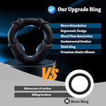 Silicone Cock Ring Set,3 Sizes Penis Ring