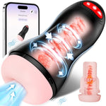Automatic Male Masturbator Adult Toy - Penis Pump Male Sex Toy For Men With 9 Suction & 10 Vibration & One-Click Storm Male Stroker, Hands-Free Male Masturbators Mens Adult Sex Toys & Games Machine