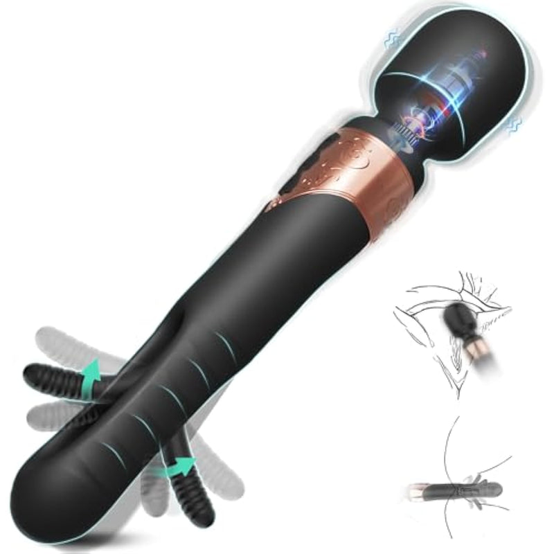 Sex Toys Vibrator Dildo Adult Toys, Personal Wand Massager Vibrator With 9 * 10 Vibration Modes, Waterproof Vibrating Prostate Massager Sex Toys For Couples