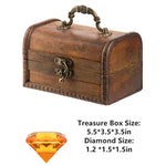 Diving Gem Pool Toy 15 Big Colorful Diamond Set With Big Treasure Chest Pirate Box Underwater Gem Diving Dive Throw Toy Set Swimming Training Gift Toy