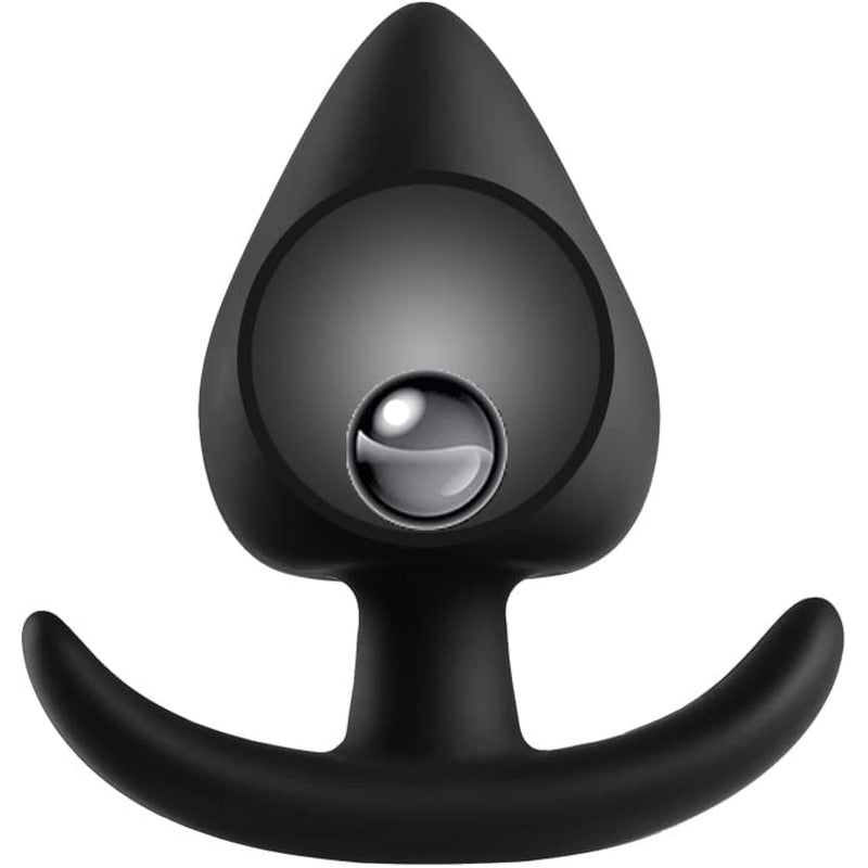 Silicone Anal Plug With Built-In Ball, Petal Pull Bead Anal Plug Sex Toys Anal Trainer Butt Plug Couple Fun Products Masturbatorer(B)
