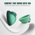 Reusable Menstrual Disc Set Small & Large for Beginners, High Cervix