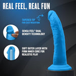 Neo Elite Adult Sex Toy 7.5" Luxury Realistic Dildo, 1.5" Thick Shaft, Silicone Sensa Feel Dual Density Ultra Silk Anal Pegging Strap On Harness Compatible Suction Cup, Hands Free Play