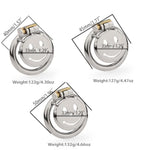 Metal Chastity Cage Penis Male Chastity Devices Lock Design Cage Stainless Steel Cock Cage Bdsm Bondage Sex Toys For Couples Sex (50Mm/1.96In)