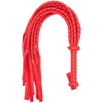 Spanking Flogger For Adults, 31.5Inch Faux Leather Whips For Bdsm Sex Play, Red
