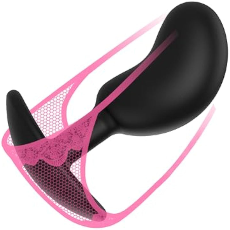 Portable Anal Plug Silicone Butt Plug, Men Stimulation Masturbation Anal Training Toys With Base, Sex Toys Comfortable Long-Term Wear (M)