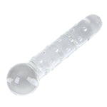 Huge Ball Glass Dildo Large Dotted Crystal Penis Sex Pleasure Wand For Vaginal G-Spot Anal Sex Toy