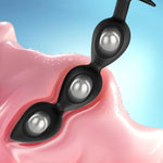 Anal Beads Silicone Butt Plug With Roller Beads Anal Trainer G-Spot Prostate Massage Masturbation Beginner Sex Toys For Women Men And Couples (M)