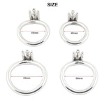 Cock Cage Closed Base Ring Ergonomic Design For Men'S Chasity Device Stainless Steel Virginity Lock 40Mm Jh240