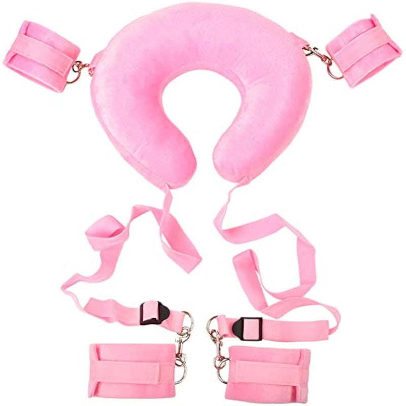 Sm Flirting Binding Split Leg With Pillow Stretch Leg Restraint Pillow(Pink)