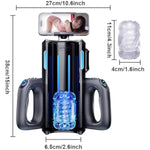 Automatic Male Masturbator - Leten Cannon King Pro Thrusting Xt5 Auto Stroker Electric Pocket Pussy Sex Toy For Men Cock Self Pleasure Trainer Handsfree Penis Pump,10 Telescopic Blowjobsex Machine