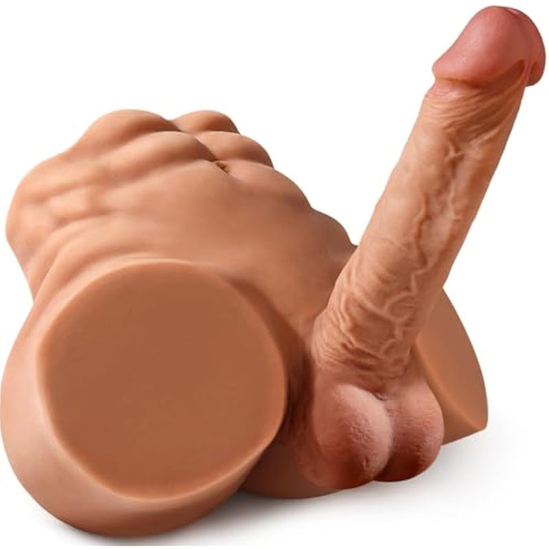 6.8Lb Male Sex Doll With Dildo, Adult Torso Sex Doll Toys With 7.08In Huge Dildos For Women Masturbation, Unisex Masturbator Sex Toy With Penis Tight Anal For Gay Les Men Couple