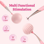 Slim Vibrator Pen - 10 Mode Clitoral Vibrator 3-in-1 and G Spot Toy, for Precise Stimulation as a Pinpoint Clit Wand, Skinny Internal Vibrator & Women's Sex Toy