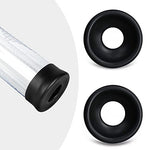 Silicone Sleeves for Penis Pump,Back-up Universal Silicone Base Ring, 2 PCS (XL) Black