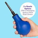 Deluxe Anal Douche Kit for Adults, 6.8 fl oz, 2 Piece, Blue