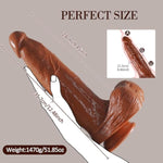 2.76" Diameter Huge Thick Dildo Sex Toy,12.5Inch Big Realistic Anal Dildo Penis With Strong Suction Cup For G Spot And Anal Play Lifelike Xl Giant Dildos Sex Toys For Women Men Gay(Brown)