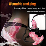 Silicone Monster Dildo For Men And Women Wearable Strap-On Anal Dildo Huge Harness Anal Plug For Anal Dilation Sm Adult Sex Toys (L)