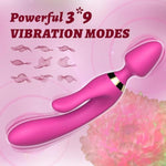Vibrator Wand, Clitoral G Spot Anal Plug 3 In 1, Sex Toys For Woman, Stimulator Dildo With 9 Vibrating Modes, Waterproof Vagina Wand Massager, Adult Sex Toy For Female Or Couples