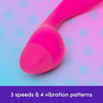 Power Play G Spot Vibrator For Women | Silicone Vibrating Curved Dildo Personal Massager | 7 Powerful Vibration Modes | Sexual Pleasure Tools For Women | G Spot Wand Couples Adult Sex Toys