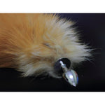 Fox Tail Anal Butt Plug G-Spot Stimulating Great Pleasure Valentine'S Sex Toy(Yellow)