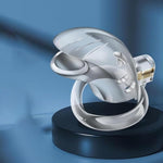 Male Chastity Device Chastity Cage - Invisible Lock, Transparent Cock Cage With 3 Different Sizes Of Removable Rings And 2 Keys, Adult Sex Toys For Exercising Male Penis