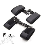 Sex Cuffs Set For Hands And Legs, Leather And Fluffy Handcuffs For Adult Play, Bedroom Erotic Bondage Cuffs For Women, Bdsm Restraining Valentines Cuff Set, Sm Sex Toys For Couples Flirt #4