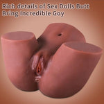 20Lb Sex Doll Butt Sex Toys Male Masturbator - Life Size Sex Dolls Big Ass Male Sex Toy Fake Pocket Pussy With Vagina Anal Toys, Tpe Adult Sex Toys For Men Couples, Brown