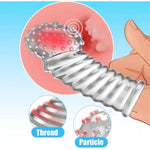 Reusable Finger Sleeve No Vibrator G-Spot Massage Clitoris Stimulation Women Sex Toy Finger Vibrator Attachment Women Masturbator Vagina Anal Sex Toys For Couples Sm Flirting Finger Sex Toys