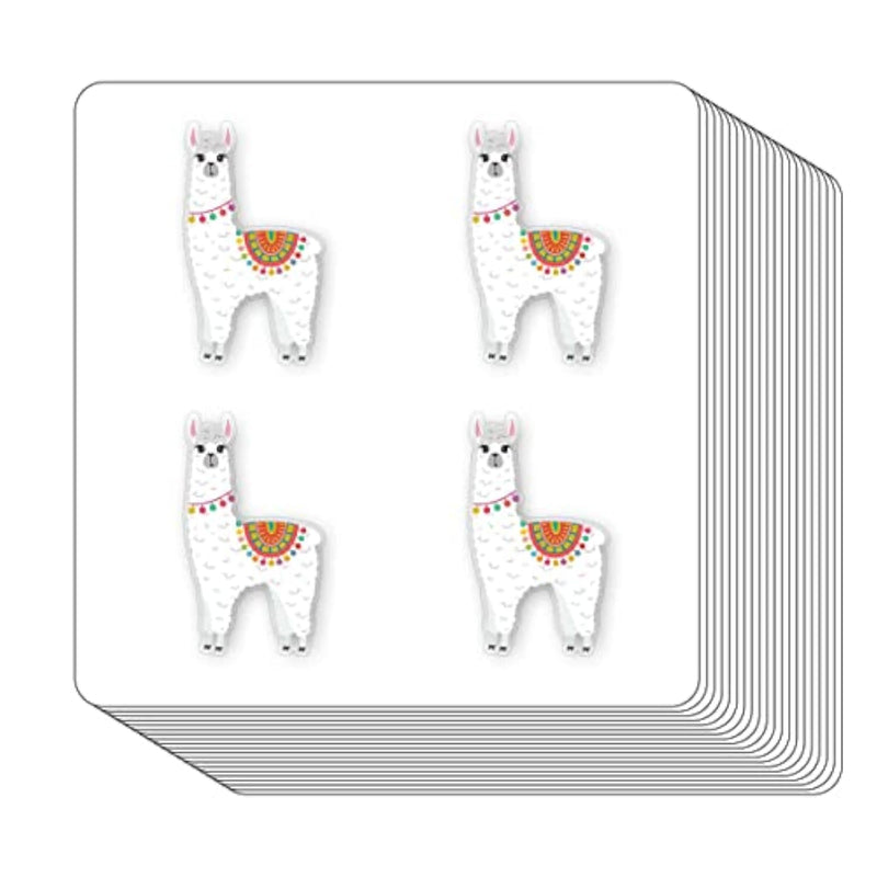 Alpaca Llama Stickers 1in for Scrapbooking, Arts, and Crafts, 80-Pack