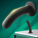 Harness Strap On Dildo Silicone G-Spot Anal Trainer Dildo With Suction Cup Prostate Massage Sex Toys For Gay Lesbian Couples Play (M)