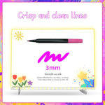 12 Color Liquid Markers for LED Drawing Boards, Glass & Neon Erasable Surfaces