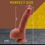 8 Inch Squirting Dildo Ejaculating,Ultra Soft Material Strong Suction Cup