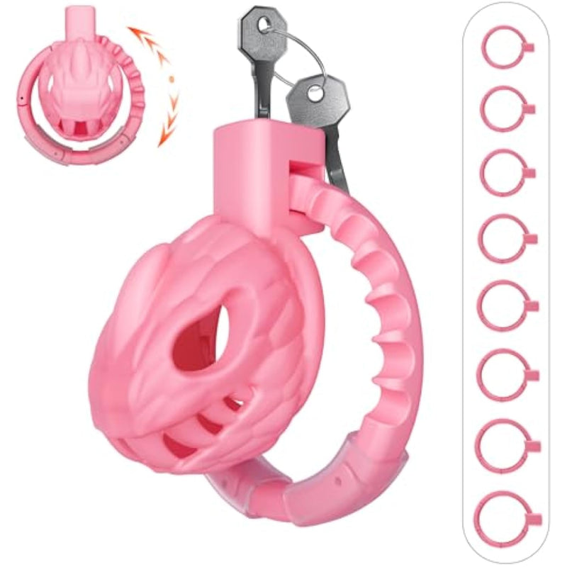 Male Chastity Cage, Small Lightweight Chastity Device With Adjustable 8 Sizes And Invisible Lock, Man Penis Exercise Bondage Gear & Accessories Sex Toys For Men Female Adult Toy
