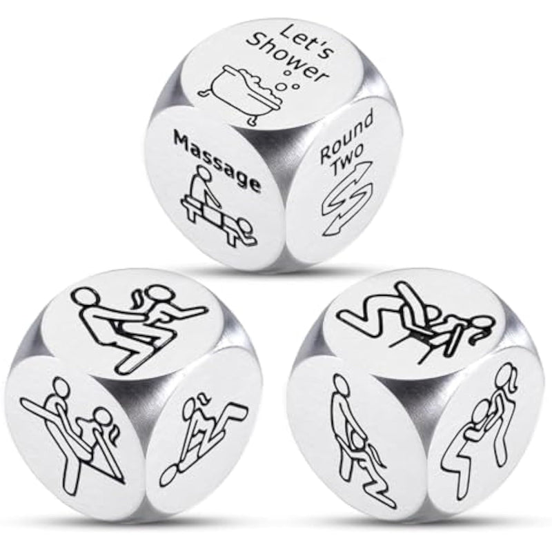 Sex Dice Adult Sex Toys Couples Games Date Night Dice Ideas Gifts For Boyfriend Girlfriend Romantic Gifts For Husband Wife Birthday Anniversary Steel Gift For Men Women Stocking Stuffer Valentines Day