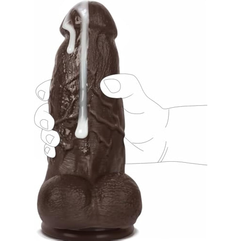 Huge Thick Silicone Dildo Sex Toy G-Spot With Strong Suction Cup, 3.2'' Diameter 10Inch Adult Realistic Giant Big Dildos, Hands-Free Anal Dildo Adult Sex Toys & Games For Gay Women