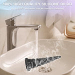 7.7 Inch Realistic Beginner Anal Dildo,Butt Plug With Strong Suction Cup For Hands-Free Play, Liquid Silicone Anal Beads Prostate Massager Adult Anal Toy For Women, Men (Black)