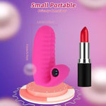 Mini Finger Sex Toy With G Spot Clitoris Vibrator, Couples Adult Sex Toys Vibrating G Spot Clitoral Nipple Couple Vibrator Stimulator, Female Vibrators For Woman Her Game Pleasure(Rose Red)