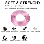 Vibrating Cock Ring Penis Ring Vibrator Clitoral Stimulator Penis Erect Erection Enhance Sex Product Adult Male Sex Toy For Longer Harder Stronger (Pink)