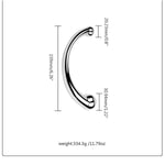 Double Ended Dildo Metal Wand, Sex Toy For G-Spot, P-Spot & Anal Plug (Small)