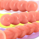 Realistic Dildo With 4 Glans & Suction Cup Flesh Butt Plug G-Spot Anal Dildo Prostate Massager Sex Toy For Men Women Vaginal Anal Masturbation