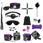 Bdsm Kit Bondage Set,Upgrade17 Pcs Bondage Set With Storage Bag,Adults Restraints Couples Sex Toys, Sexuales Pleasure Sm Toy For Women And Men