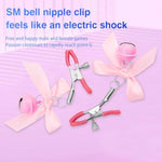 Stainless Steel Anal Trainer with Bell Nipple Clip for Couples