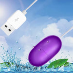 Bullet Vibrator,Bullet Egg Vibrator with Wired Waterproof Clitoral Stimulator Vaginal Prostate Massager Sex Toys Vibrating Eggs Multispeed G Spot Massage USB Sex Toys for Women(Purple)