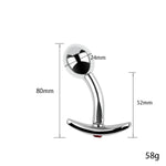 Anal Expander Personal Massager Metal Anal Plugs Butt Plug With Stainless Steel Material Bdsm Sm Sex Toys For Men Women Prostate Massage G-Spot(S)