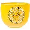 Pokemon Pikachu Electric Ceramic Ramen Noodle Rice Bowl with Chopsticks and Spoon, Microwave Safe, 20 Ounces
