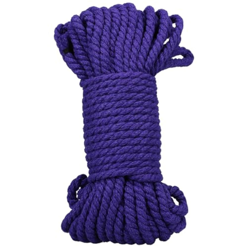 Doc Johnson Merci - Bind & Tie - 6mm Hemp Bondage Rope - 50 Feet - for Adults Only, Violet