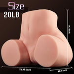 20Lb Life-Size Male Sex Toy With Torso Big Fat Butt, Realistic Pussy Ass Masturbator For Men Masturbation, Large Sex Doll Adult Sex Toys For Doggy Style Sex Easy To Handheld