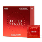 Ultra Thin&Dotted Pleasure Condoms, For Ultra Sensitivity, Natural Latex, Lubricated Condoms - 72 Count