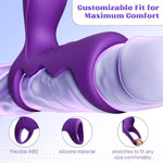 Vibrating Penis Sleeve Cock Ring-Couples Adult Sex Toys For Men Penis Extender With 10 Modes,Clitoral Stimulator, Penis Ring Vibrator Extender For G Spot Stimulation